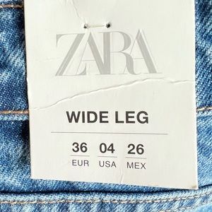 Zara wide leg size 4 Jean